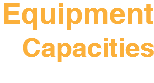 Equipment
Capacities
